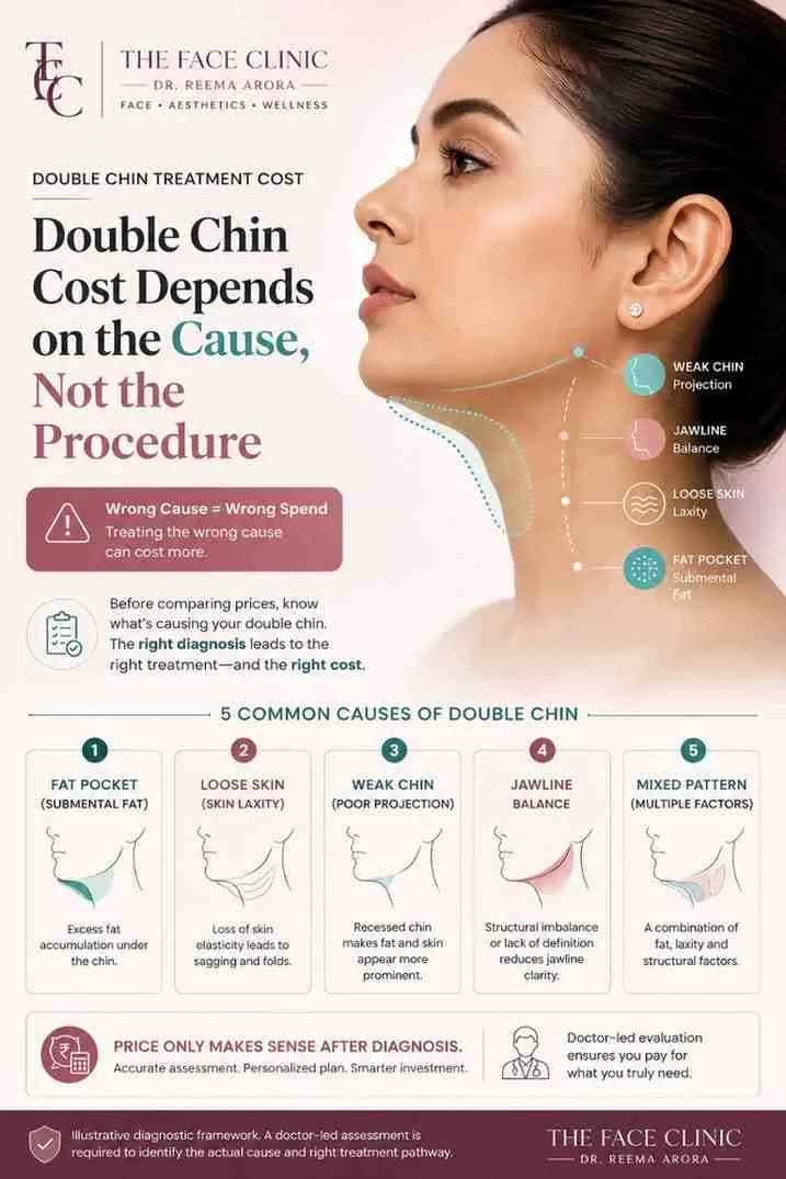 Why Double Chin Treatment Cost Depends on the Cause